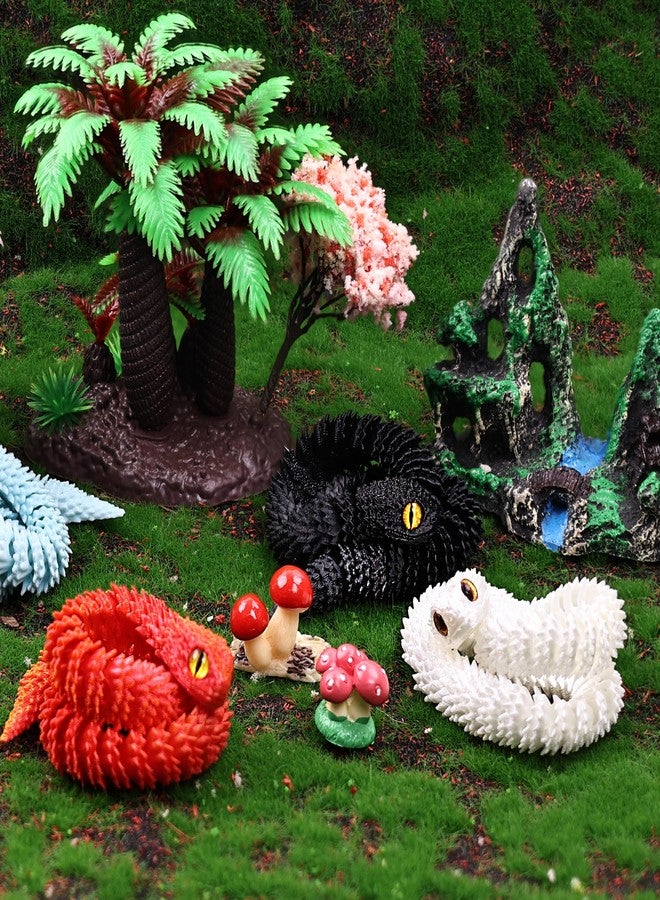 FUNKY STORE 3D Printed Animal Toys Snake Figures, Flexible Halloween Articulated Fidget Toys for Boys and Girls, Creative and Fun Gifts for Stress Relief & Play,Mini Animal Figurines Toy - Image 4